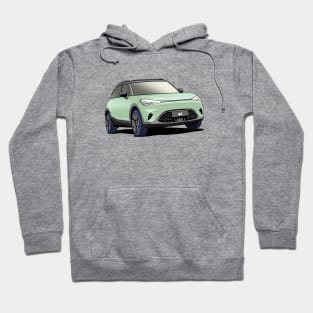 Green Smart Hashtag One #1 EV Car Hoodie